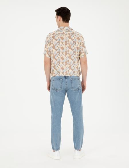 Açık Mavi Tapered Fit Jean Pantolon - 50285120081