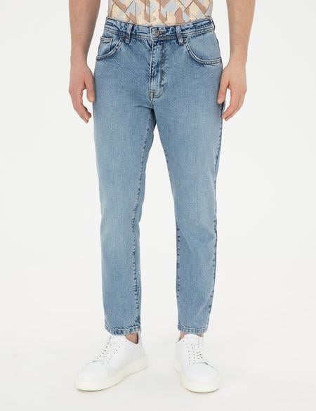 Açık Mavi Tapered Fit Jean Pantolon - 50285120081