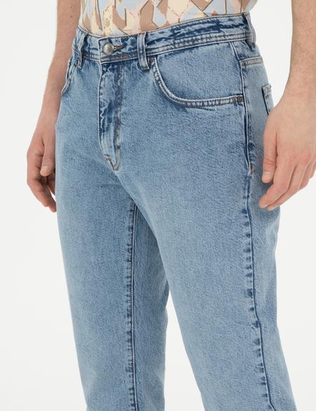 Açık Mavi Tapered Fit Jean Pantolon - 50285120081