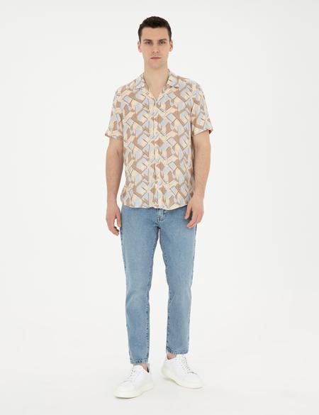 Açık Mavi Tapered Fit Jean Pantolon - 50285120081