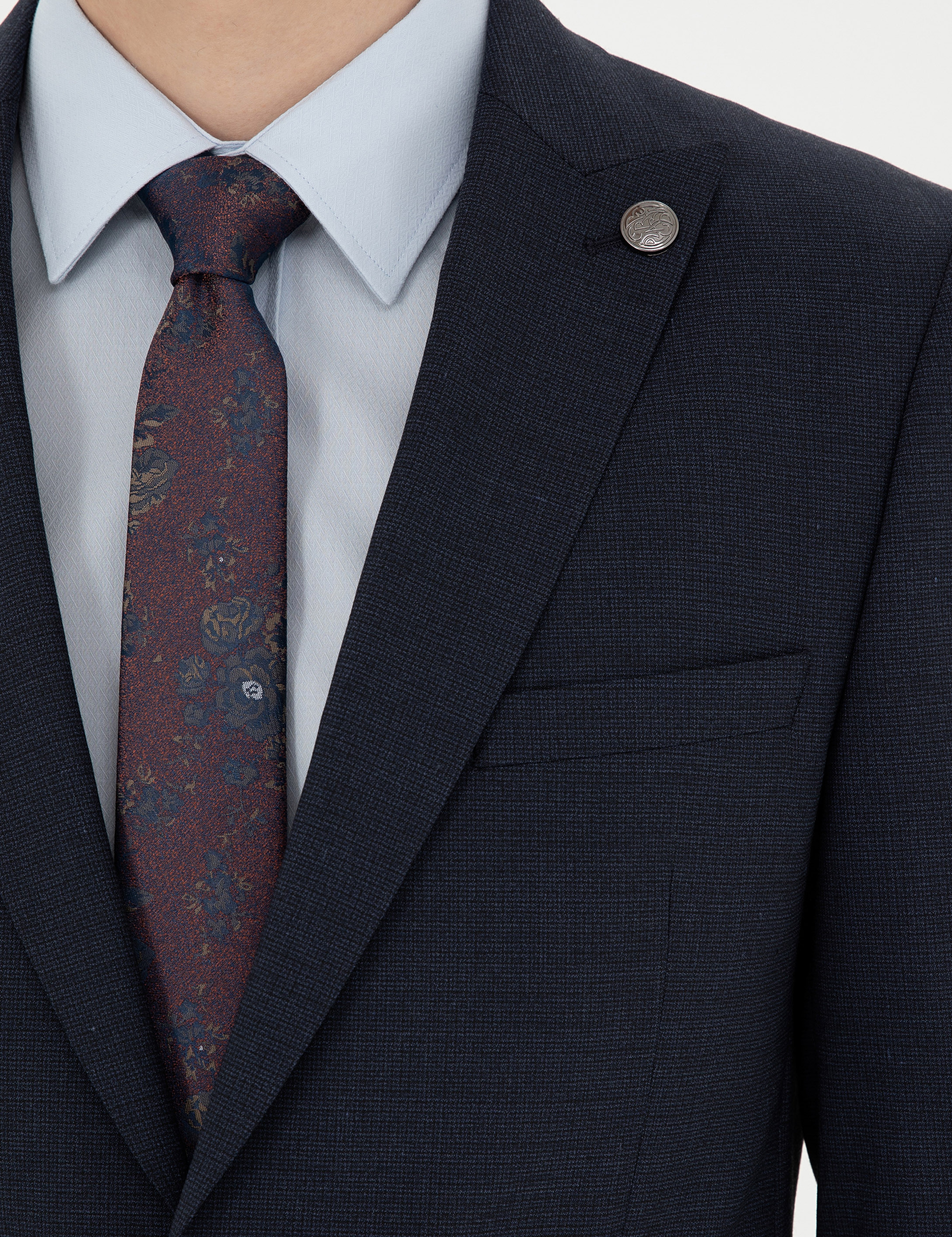Lacivert Extra Slim Fit Takım Elbise - Image 7