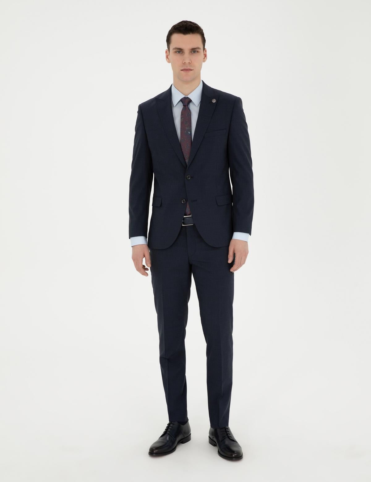 Lacivert Ex. Slim Fit Takım Elbise