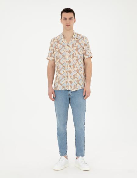 Limon Comfort Fit Kısa Kollu Gömlek - 50283485019