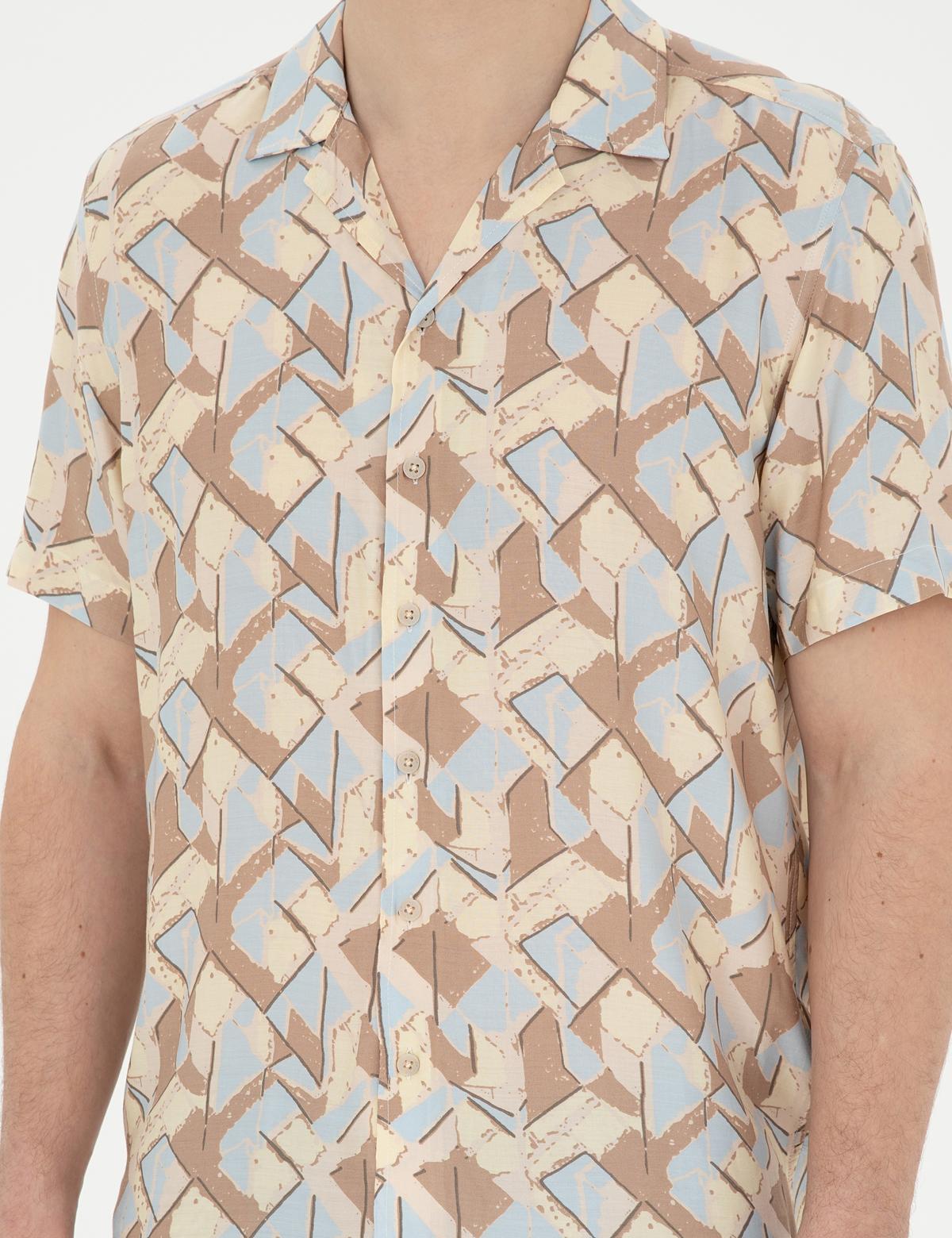 Limon Comfort Fit Kısa Kollu Gömlek - 50283485019