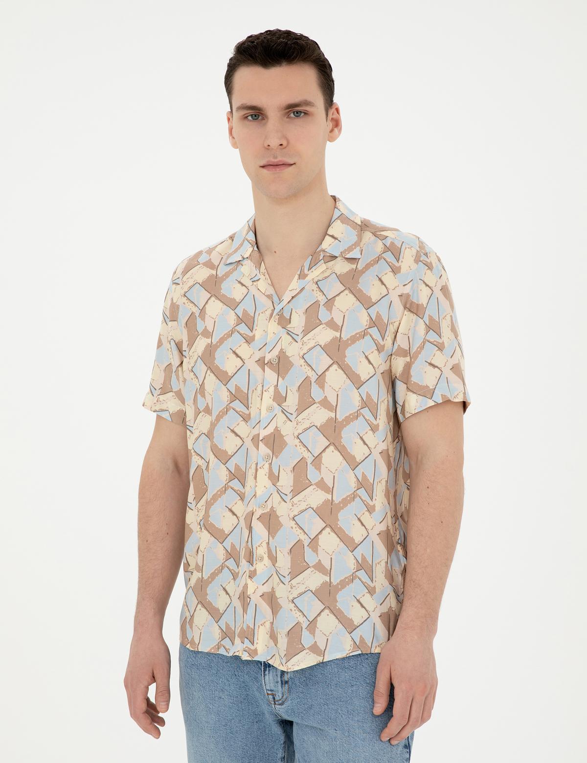 Limon Comfort Fit Kısa Kollu Gömlek - 50283485019