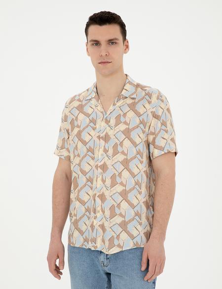 Limon Comfort Fit Kısa Kollu Gömlek - 50283485019