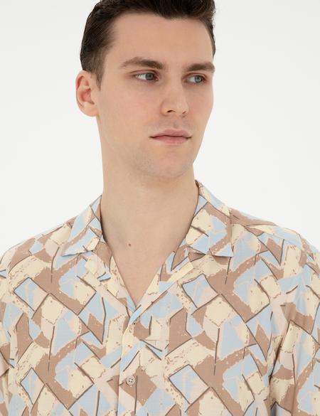 Limon Comfort Fit Kısa Kollu Gömlek - 50283485019