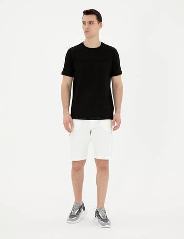 Ekru Regular Fit Örme Şort