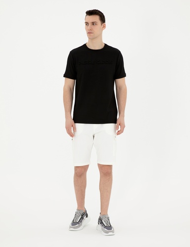 Ekru Regular Fit Örme Şort