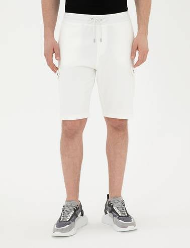 Ekru Regular Fit Örme Şort