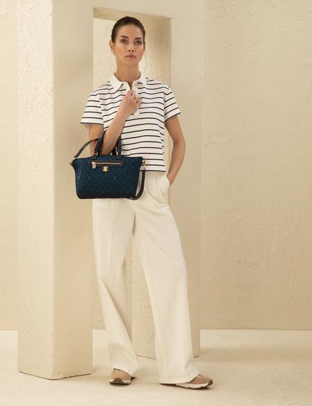 Denim Omuz Çantası - 50297604004