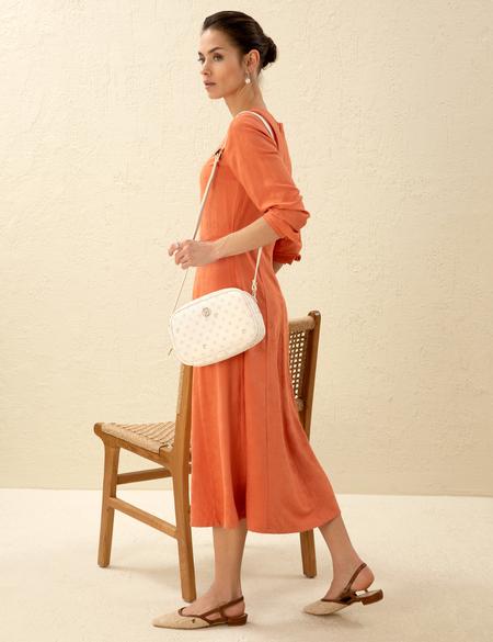 Ekru Çapraz Çanta - 50297620004