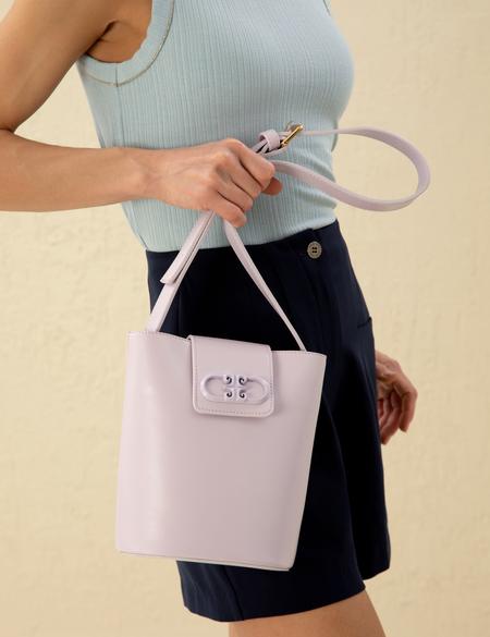 Lila Omuz Çantası - 50297709004