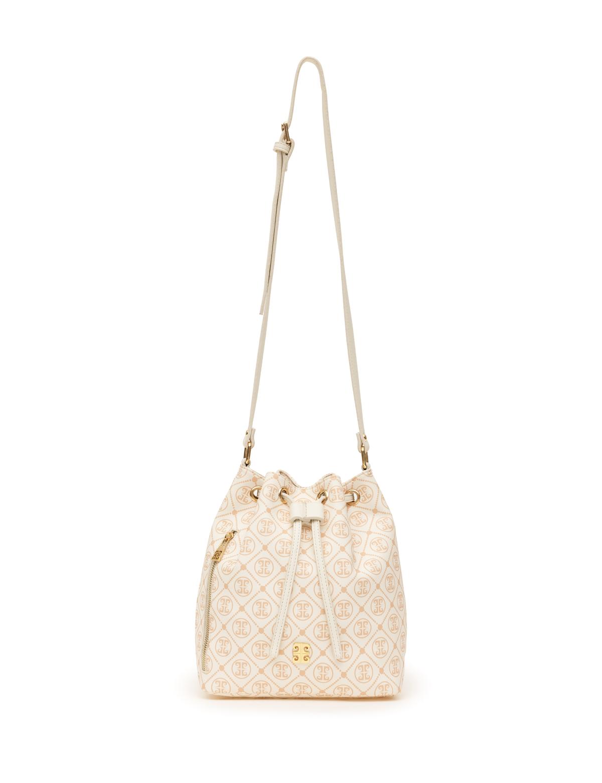 Ekru Büzgülü Çanta - 50297738005