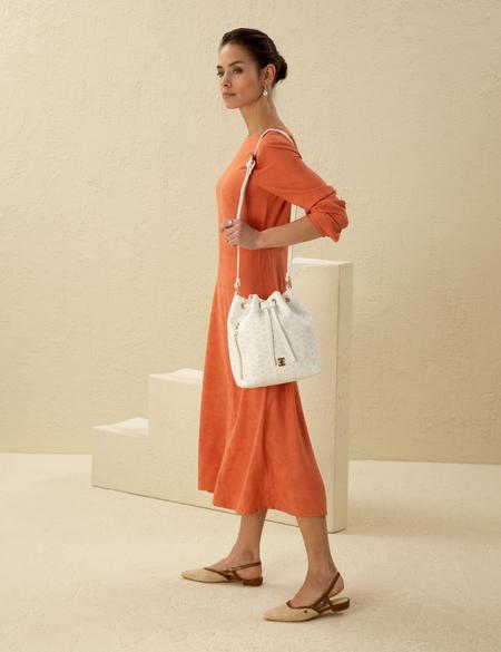 Kemik Büzgülü Çanta - 50297738007