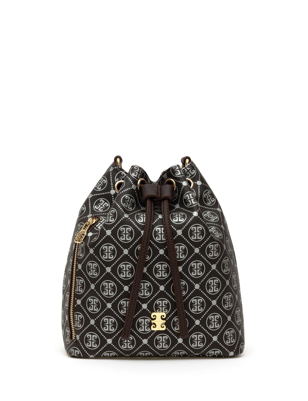 Kahverengi Büzgülü Çanta - 50297738009