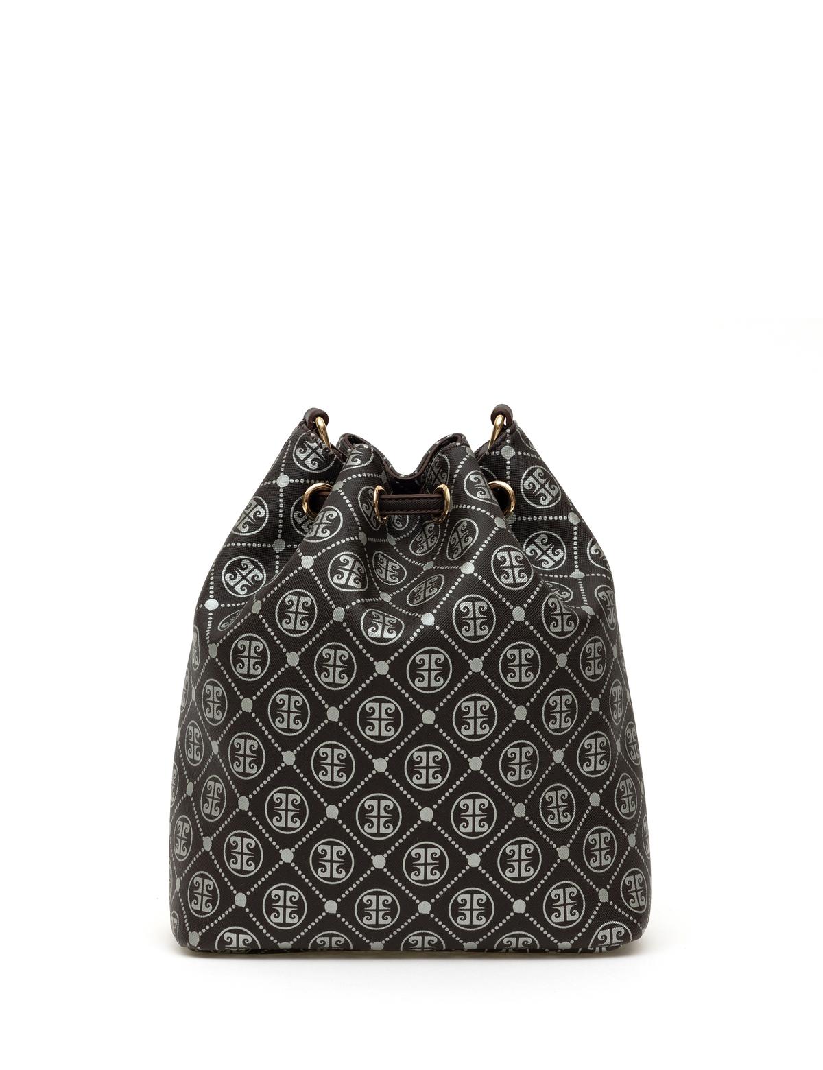 Kahverengi Büzgülü Çanta - 50297738009