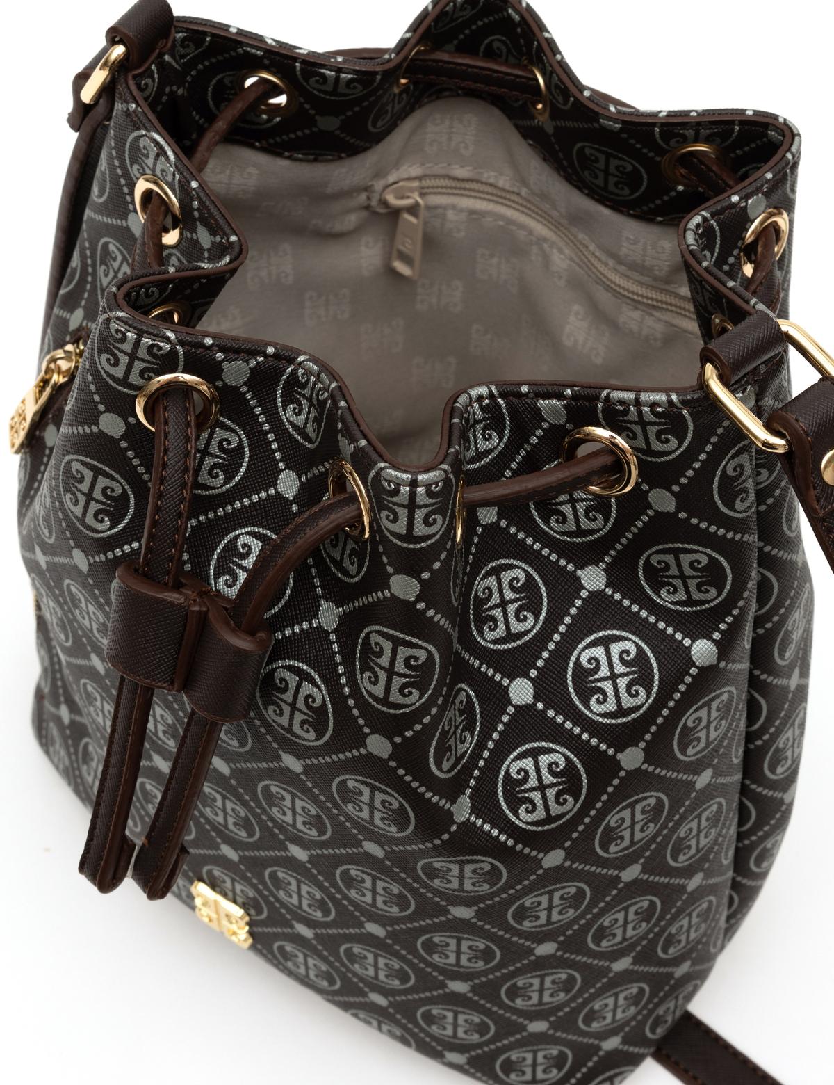 Kahverengi Büzgülü Çanta - 50297738009