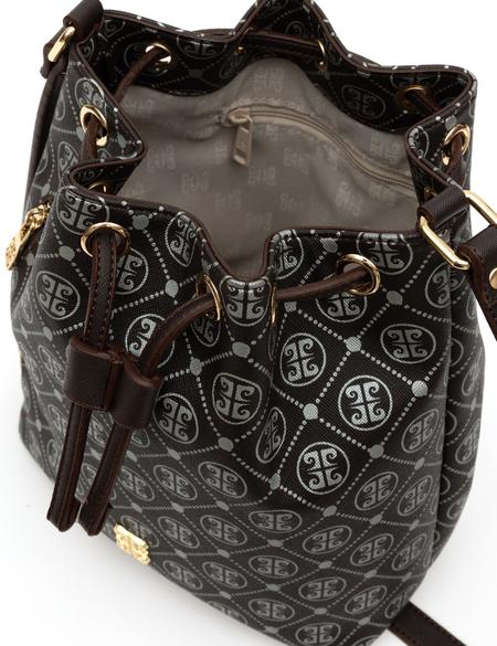 Kahverengi Büzgülü Çanta - 50297738009