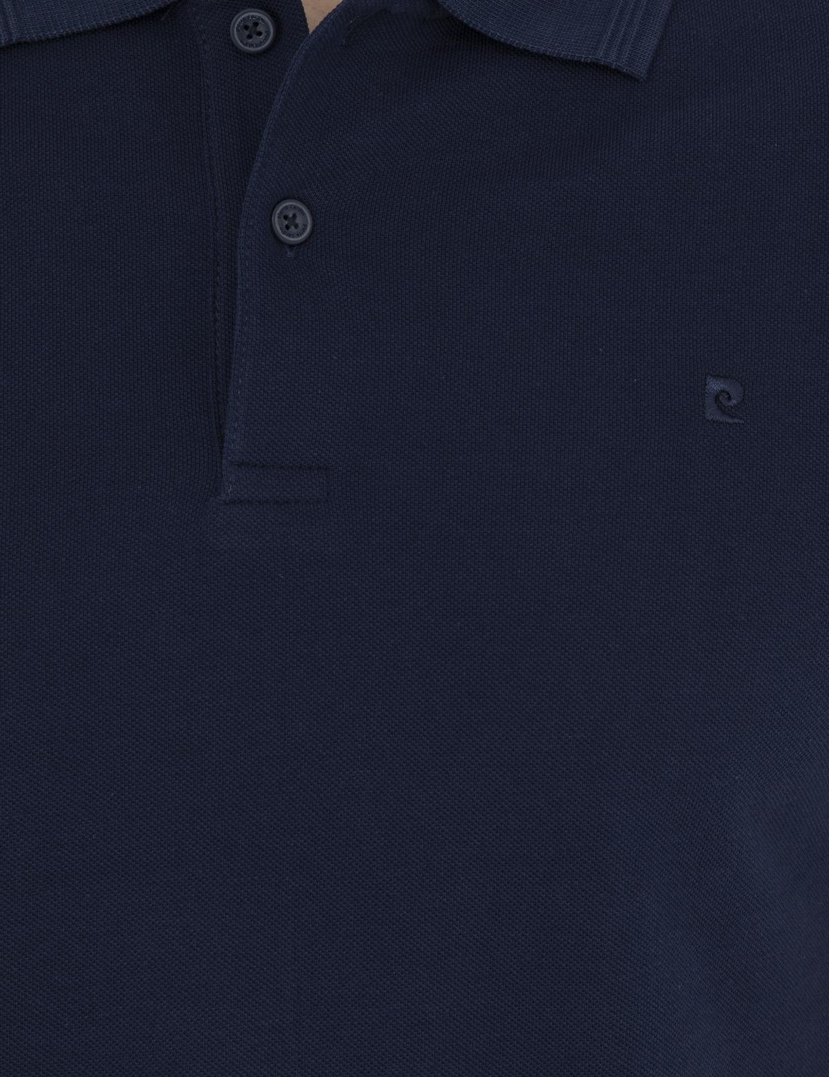 Lacivert Slim Fit %100 Pamuk Polo Yaka Basic Tişört - 50291625077