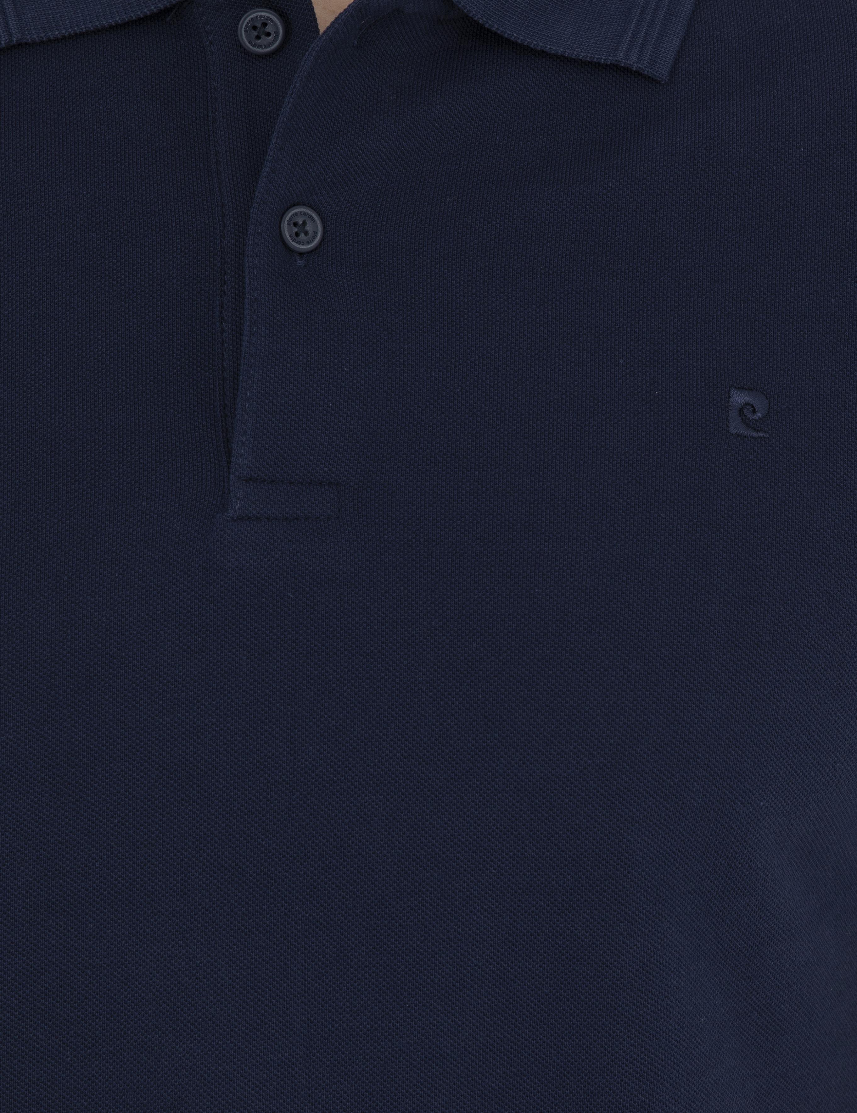 Lacivert Slim Fit %100 Pamuk Polo Yaka Basic Tişört