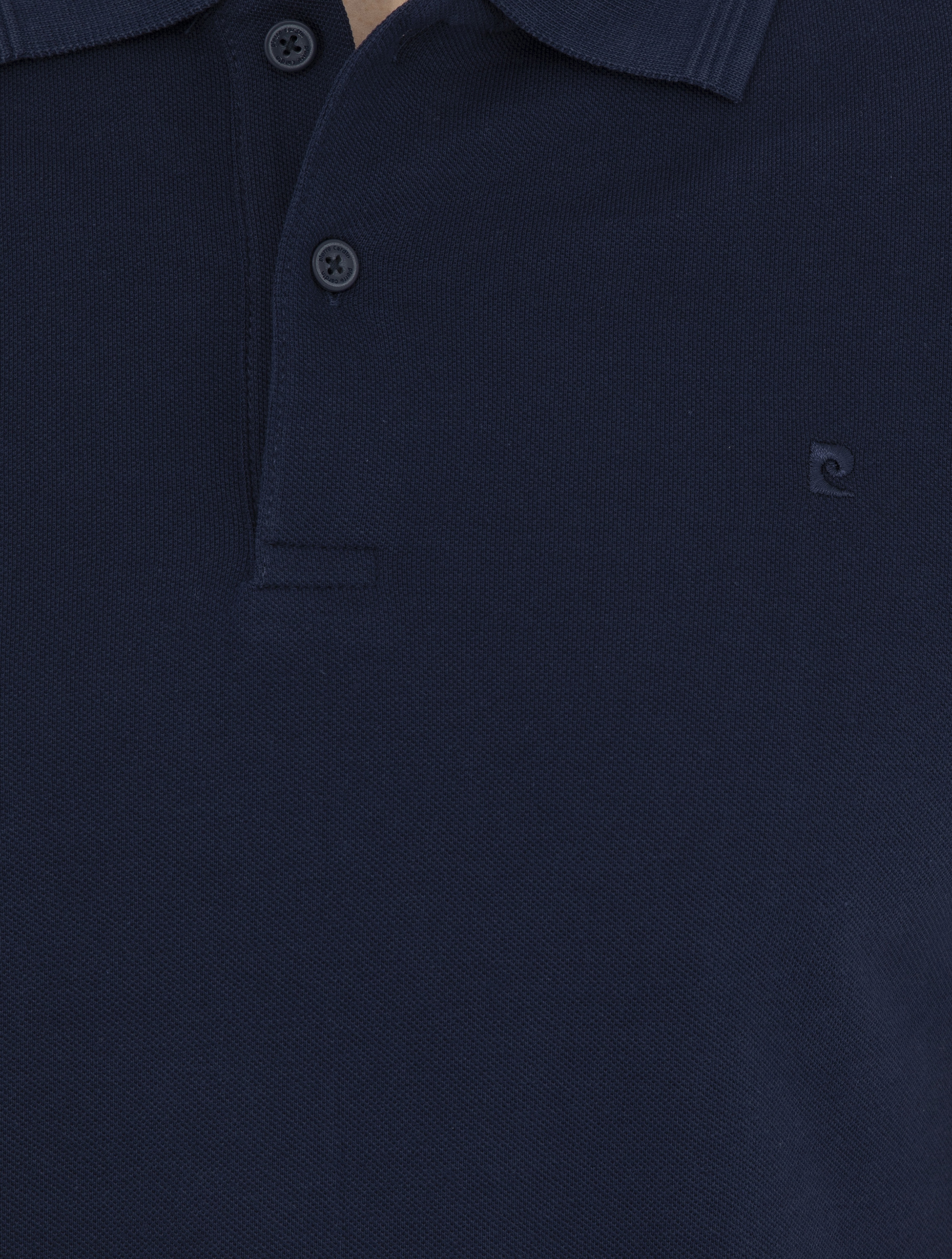 Lacivert Slim Fit %100 Pamuk Düğmeli Polo Yaka Basic Tişört - Image 7