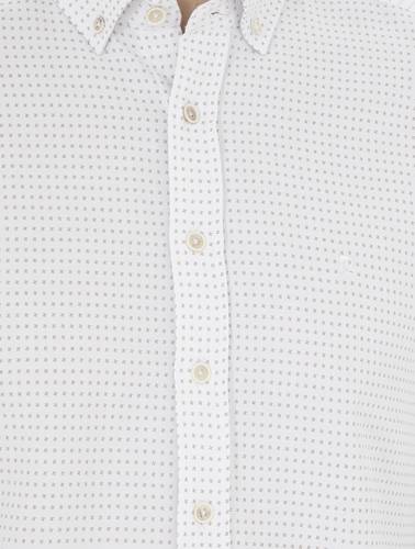 Bej Slim Fit Uzun Kollu Gömlek