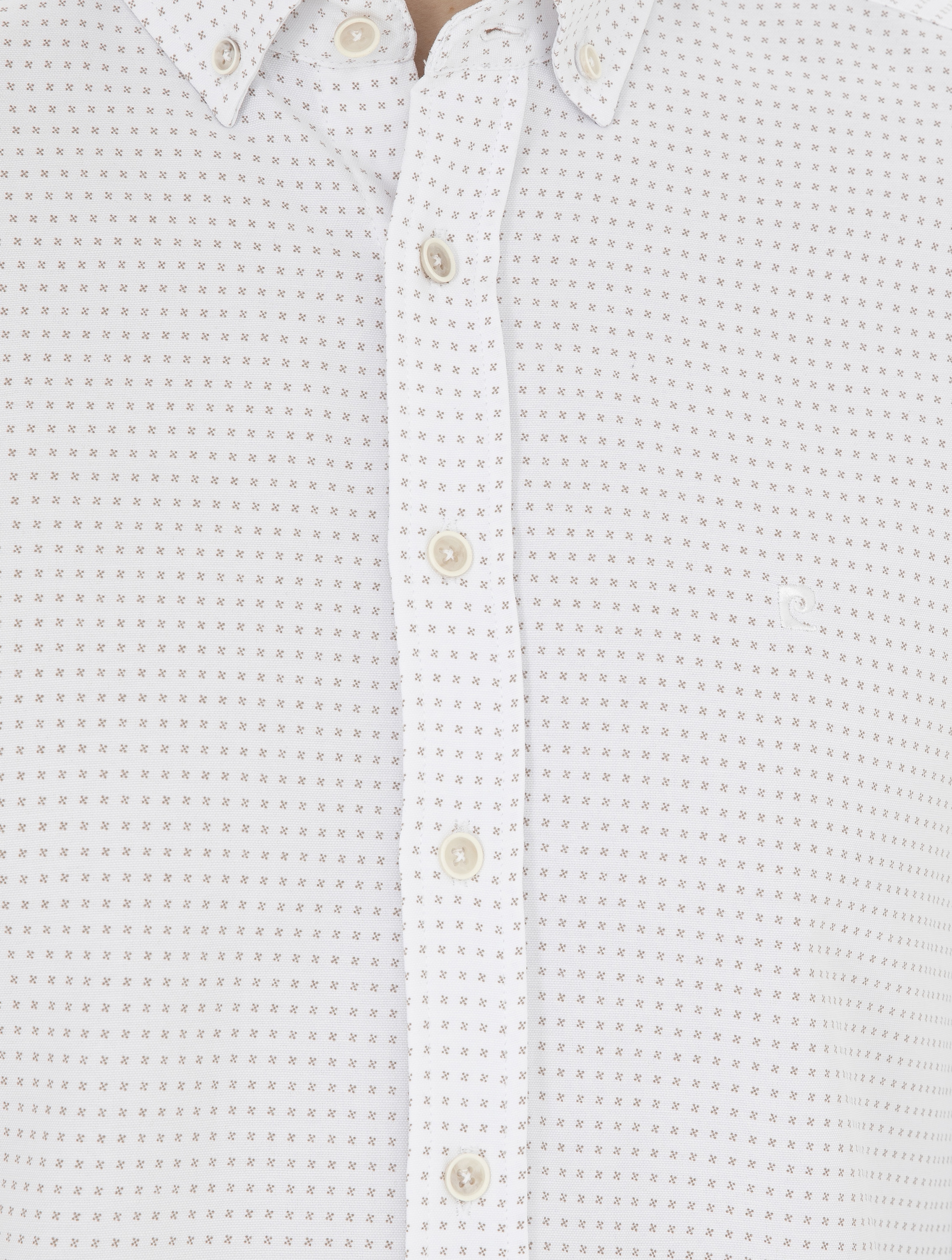 Bej Slim Fit Uzun Kollu Gömlek - Image 7