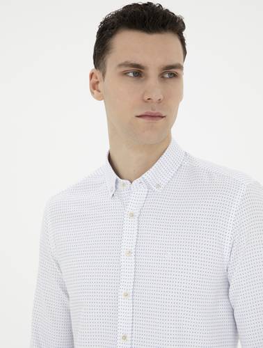 Saks Slim Fit Uzun Kollu Gömlek