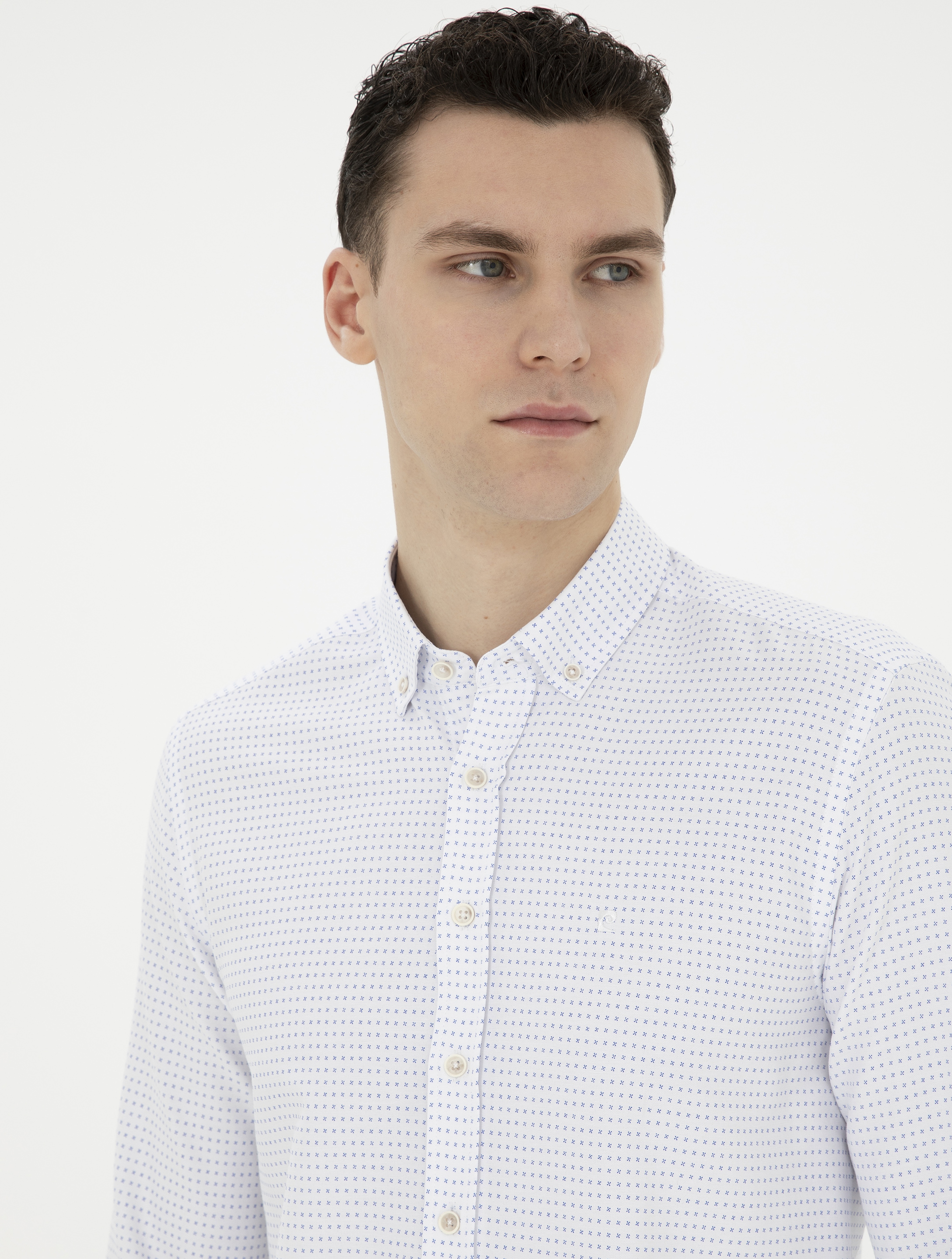 Saks Slim Fit Uzun Kollu Gömlek - Image 2