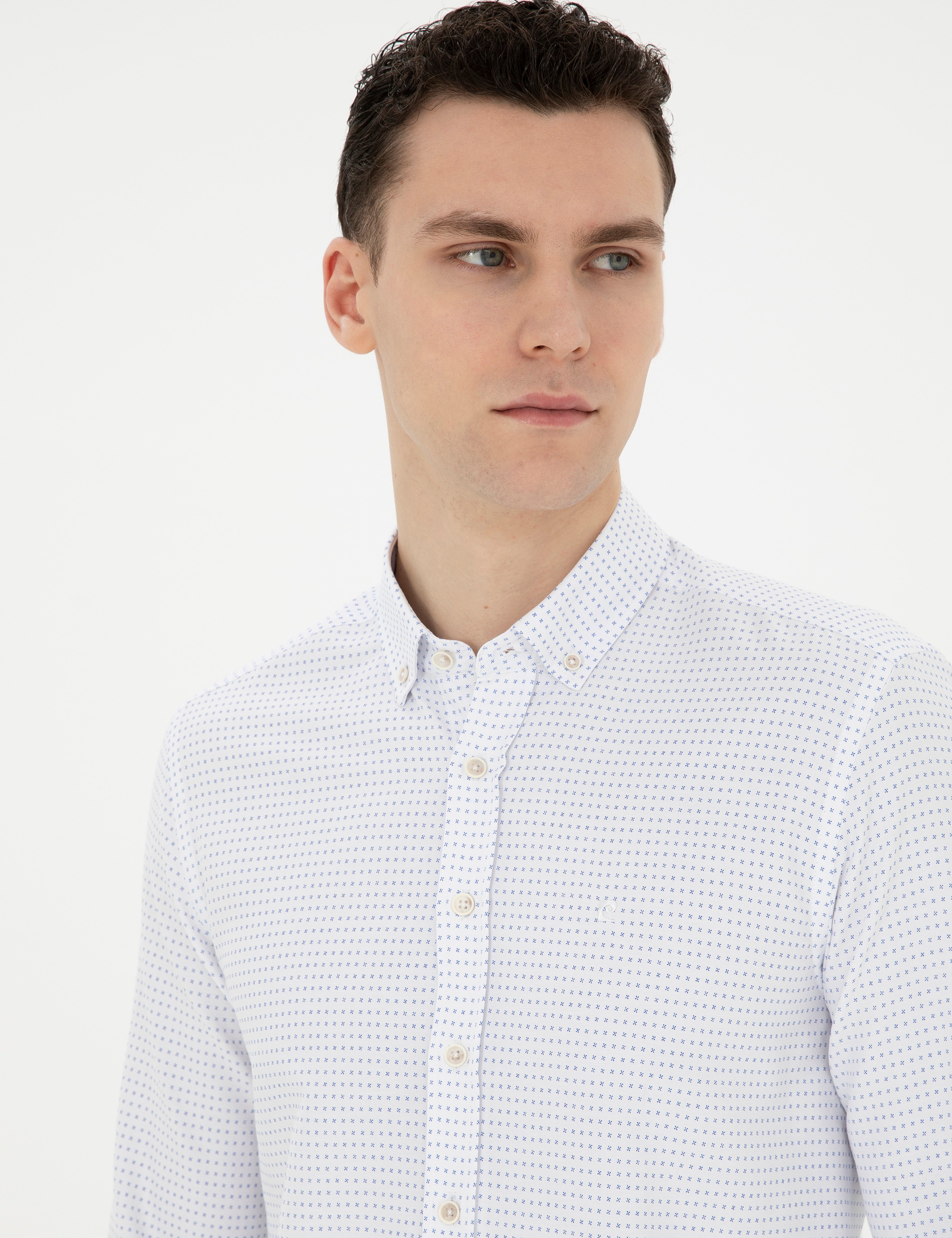 Saks Slim Fit Uzun Kollu Gömlek