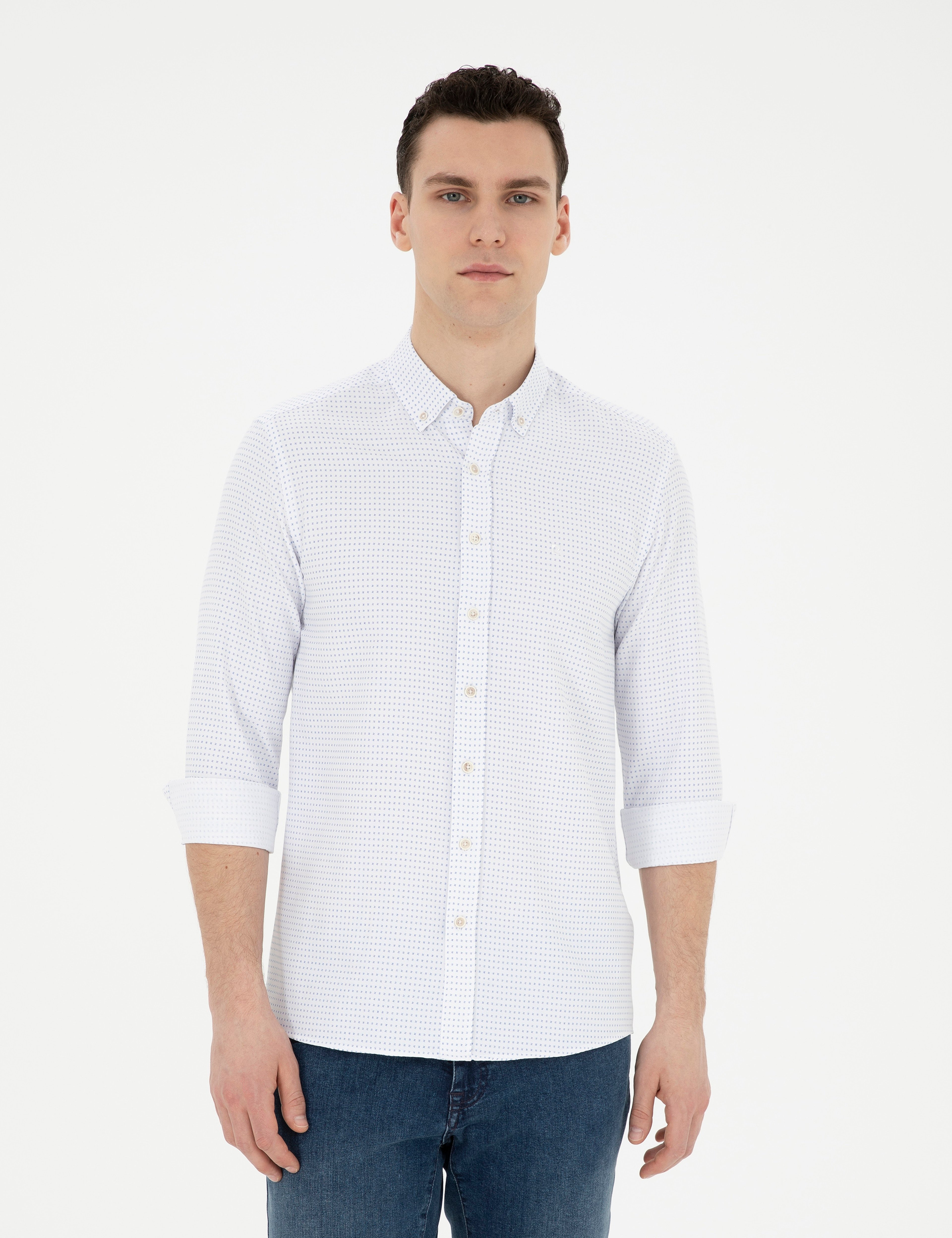 Saks Slim Fit Uzun Kollu Gömlek