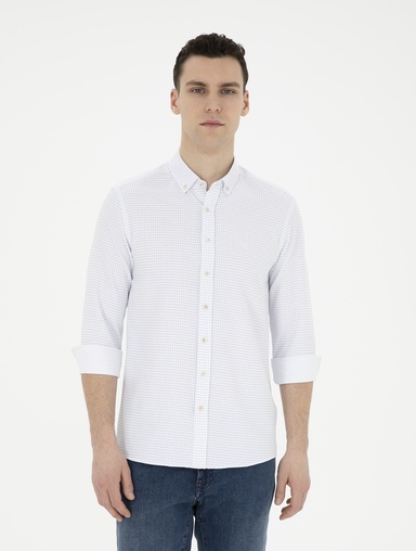 Saks Slim Fit Uzun Kollu Gömlek