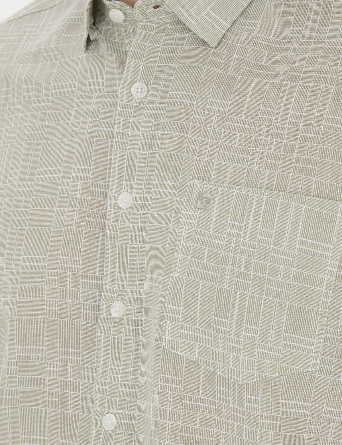 Haki Regular Fit Kısa Kollu Gömlek - 50289390008