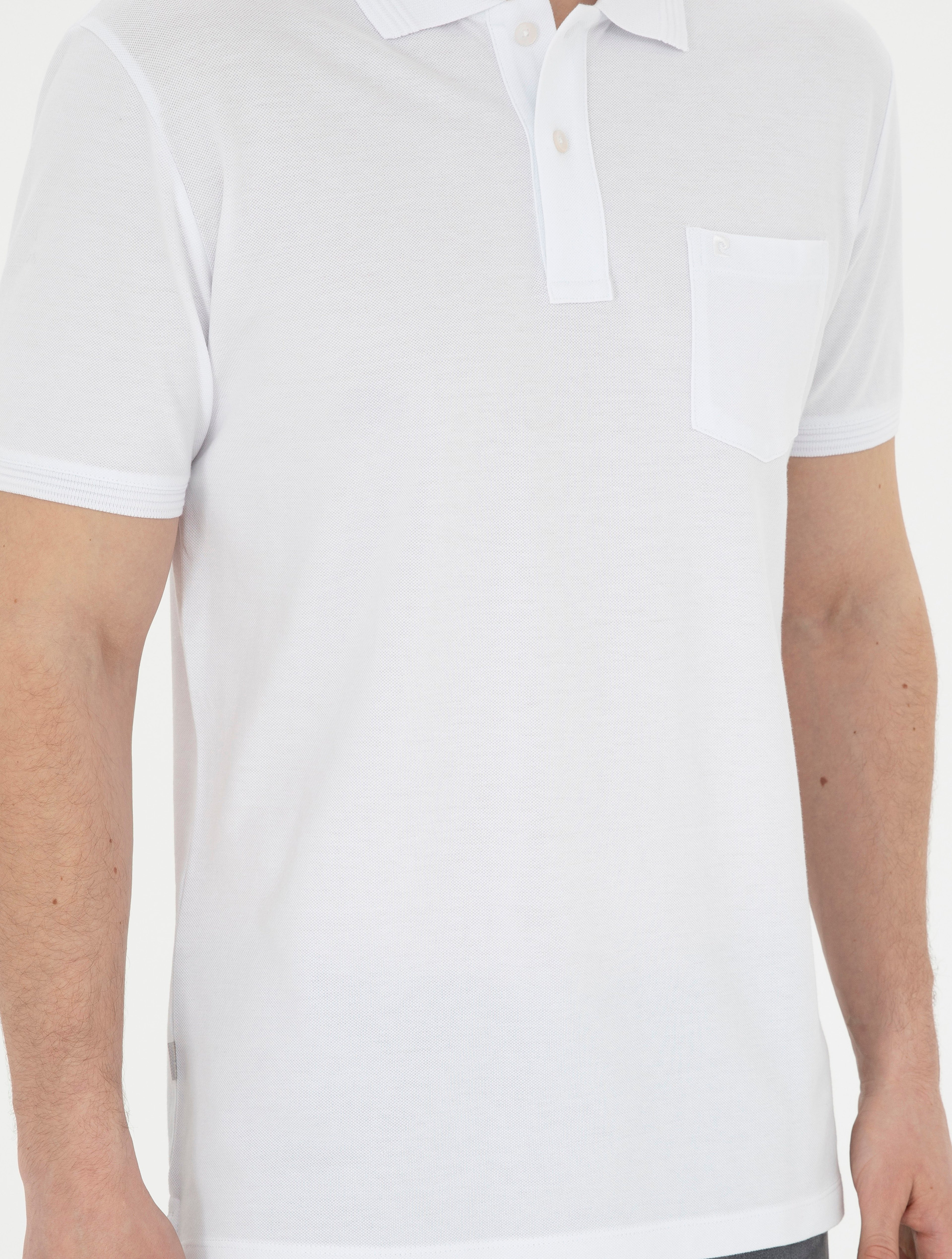 Beyaz Regular Fit Basic Tişört - Image 6