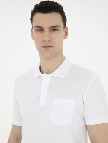 Beyaz Regular Fit Basic Tişört