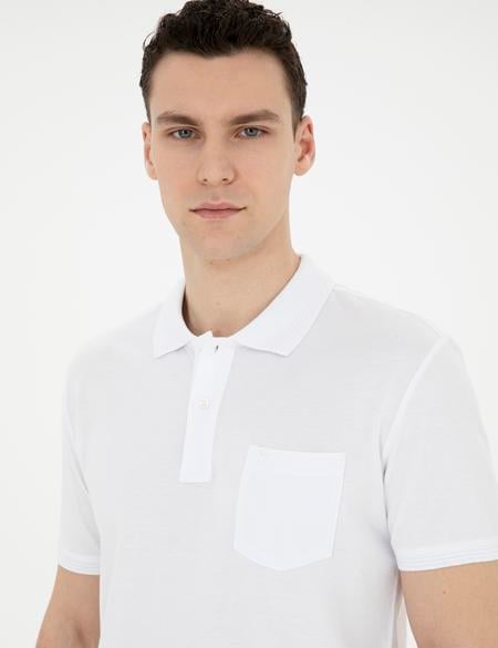 Beyaz Regular Fit Basic Tişört - 50280753009