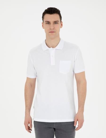 Beyaz Regular Fit Basic Tişört - 50280753009