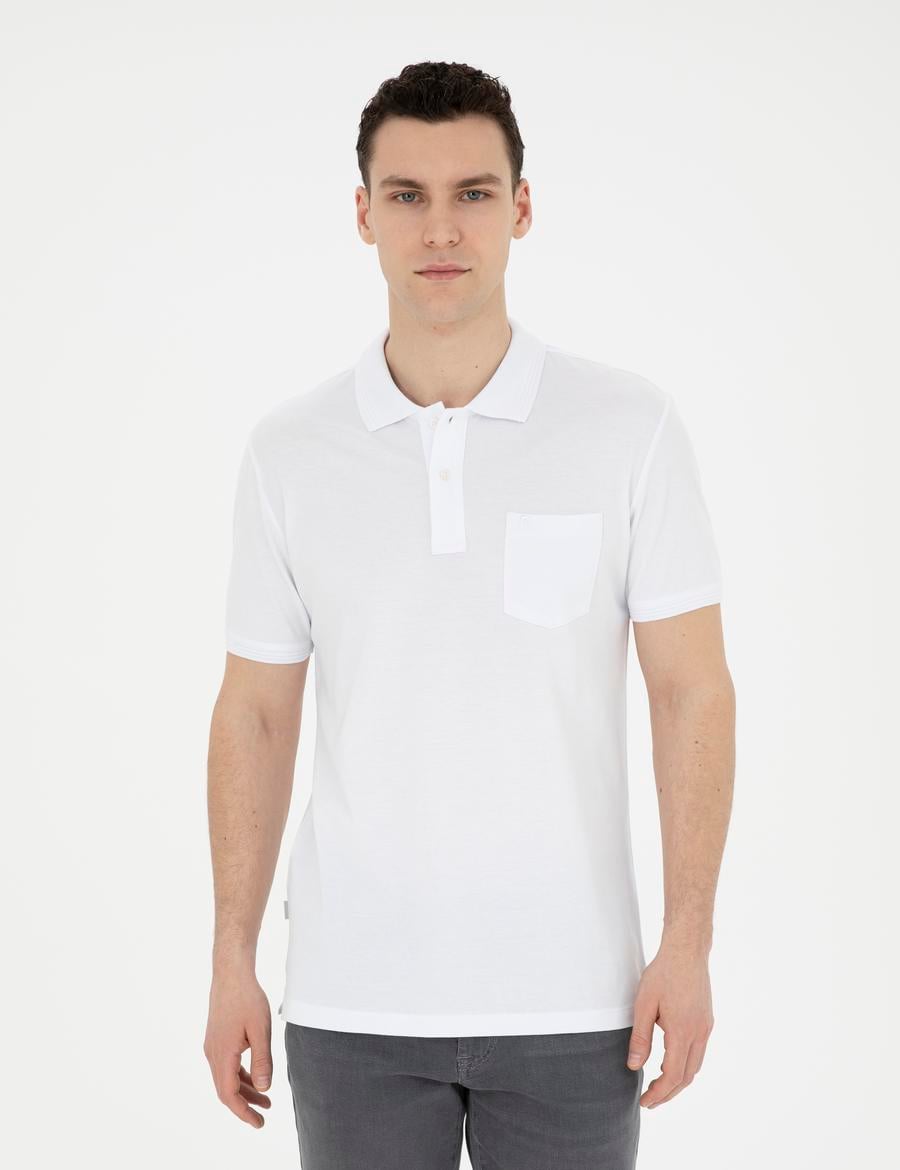 Beyaz Regular Fit Basic Tişört