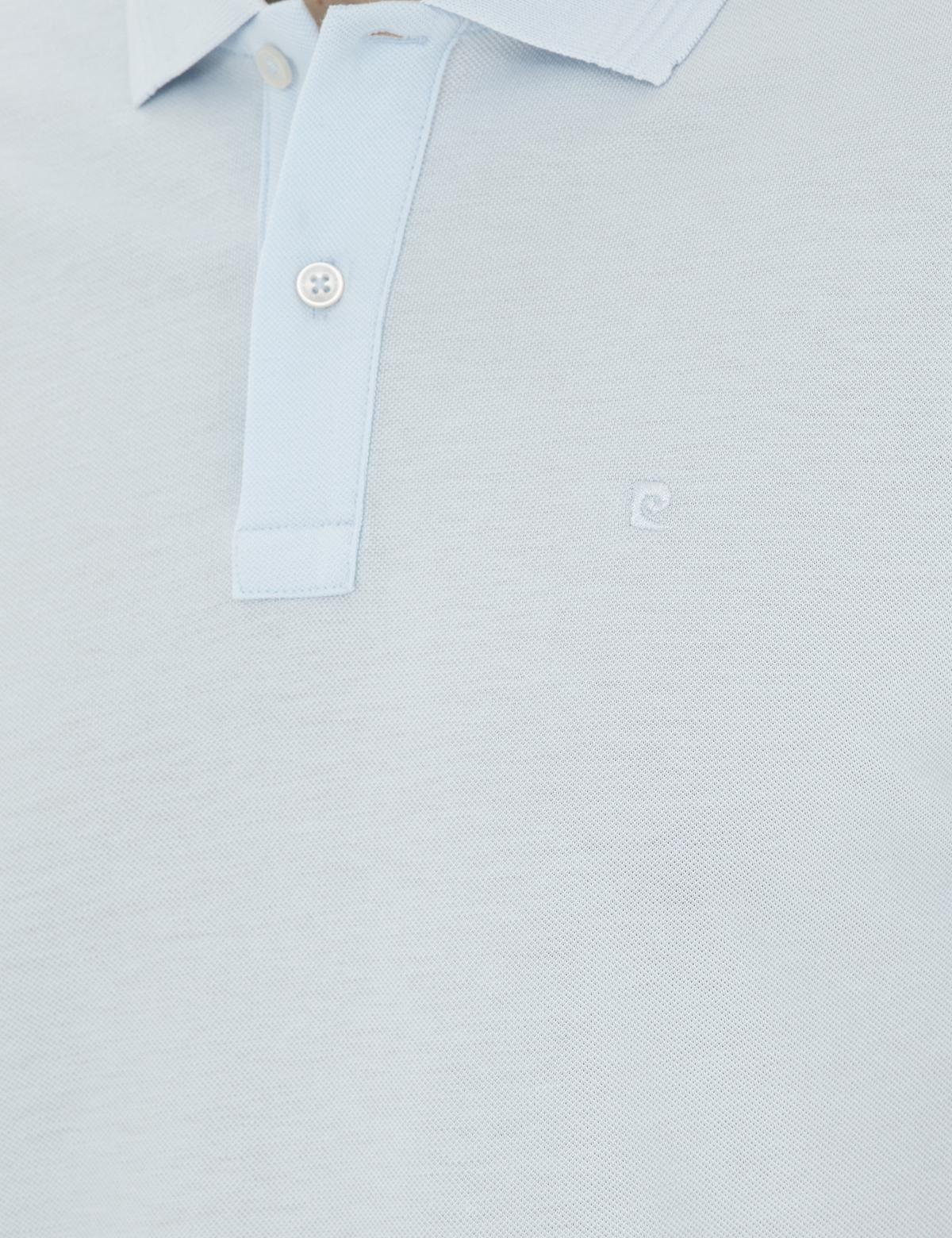 Açık Mavi Slim Fit Basic Tişört - 50280754379