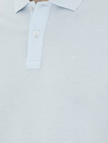 Açık Mavi Slim Fit %100 Pamuk Basic Tişört