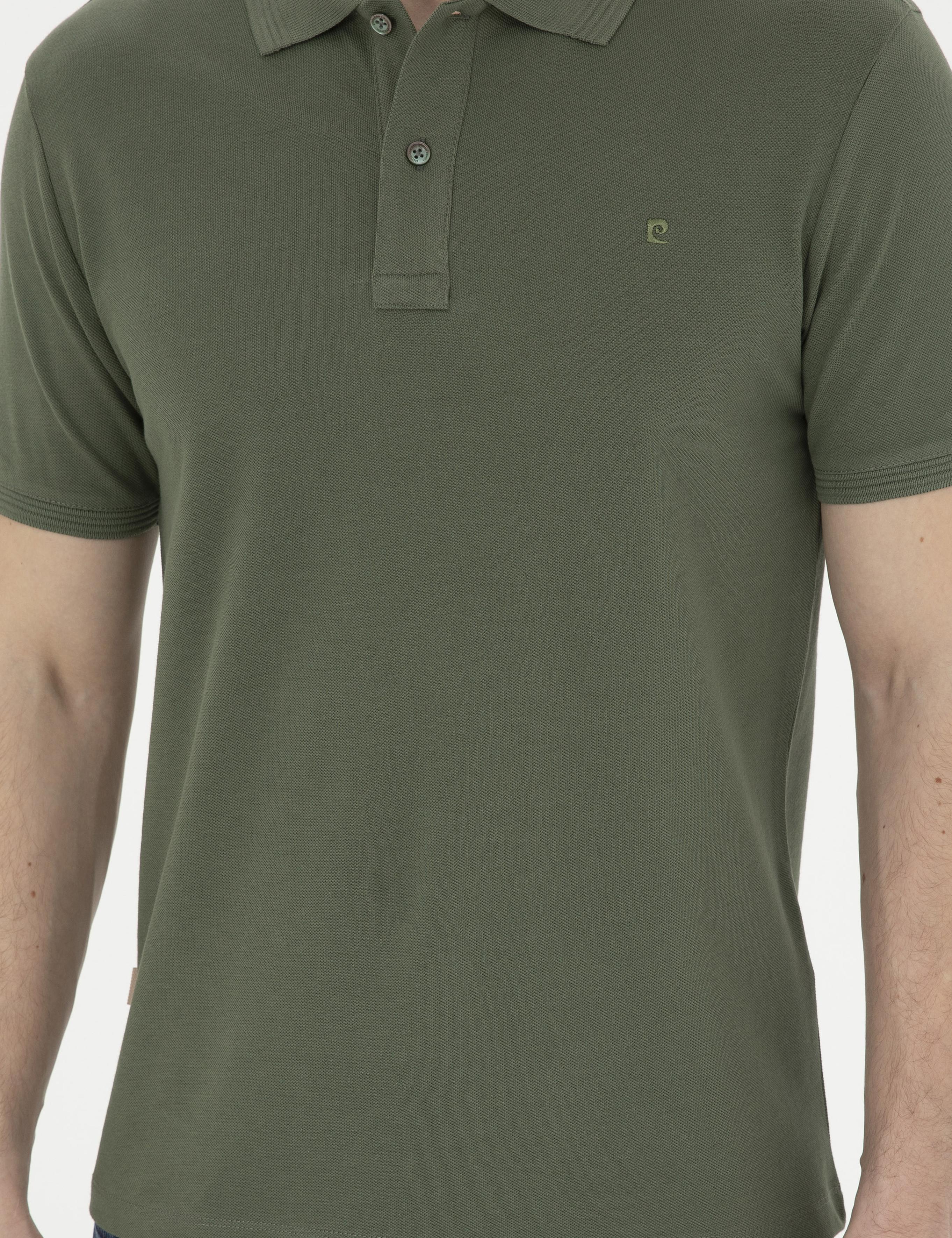 Haki Slim Fit Basic Tişört