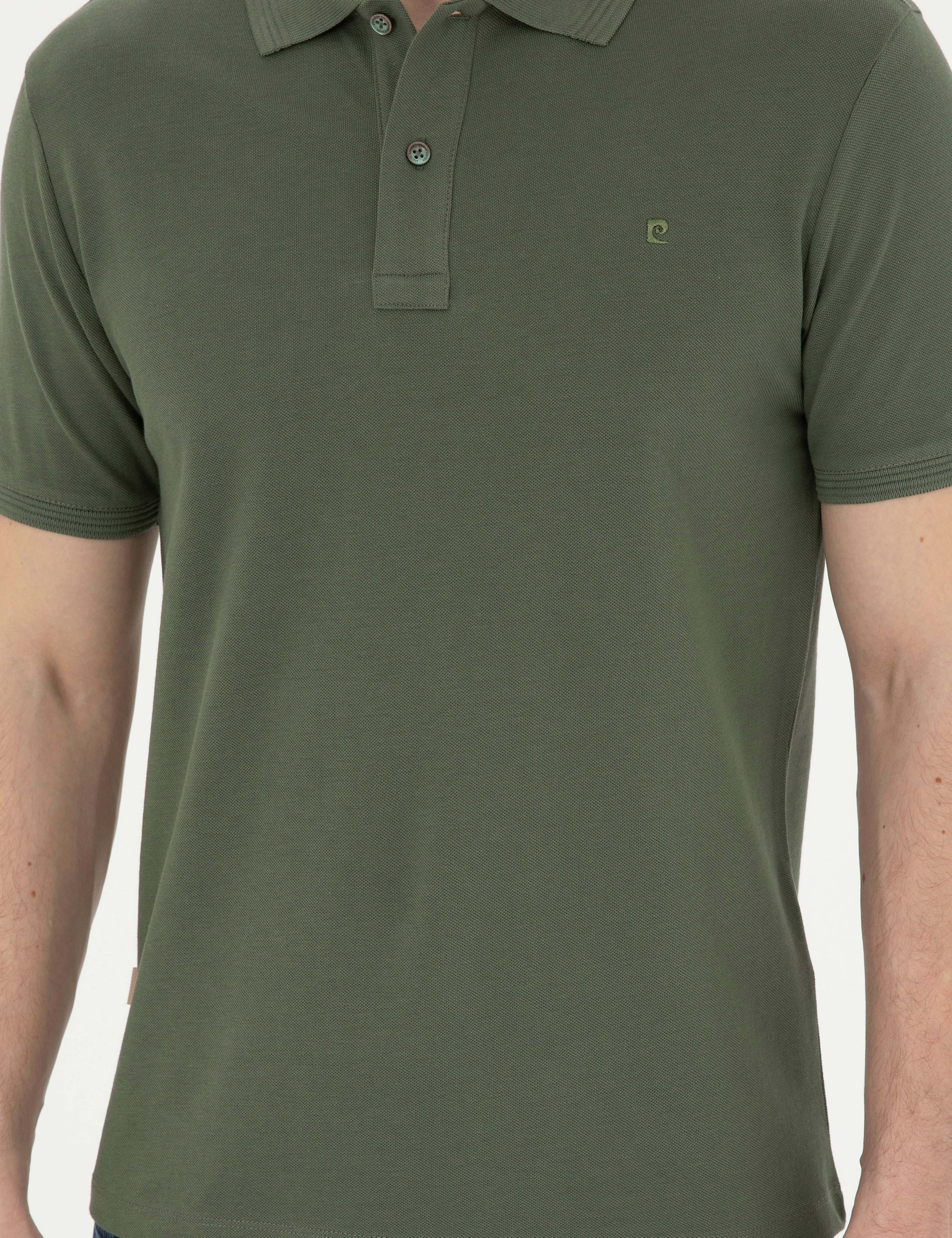 Haki Slim Fit Basic Tişört