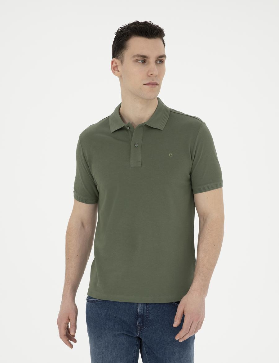 Haki Slim Fit Basic Tişört