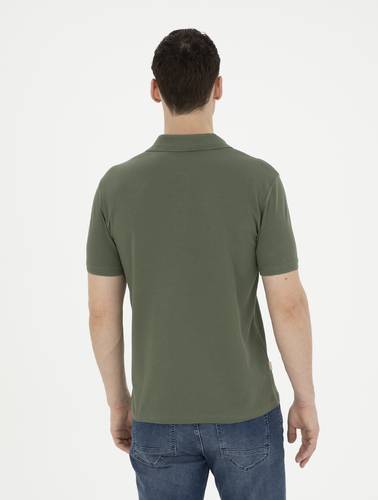 Haki Slim Fit Basic Tişört