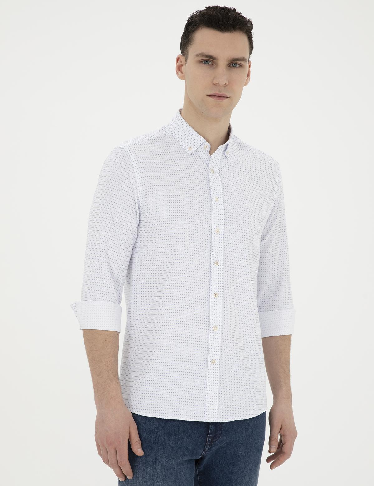 Saks Slim Fit Uzun Kollu Gömlek - 50289388016