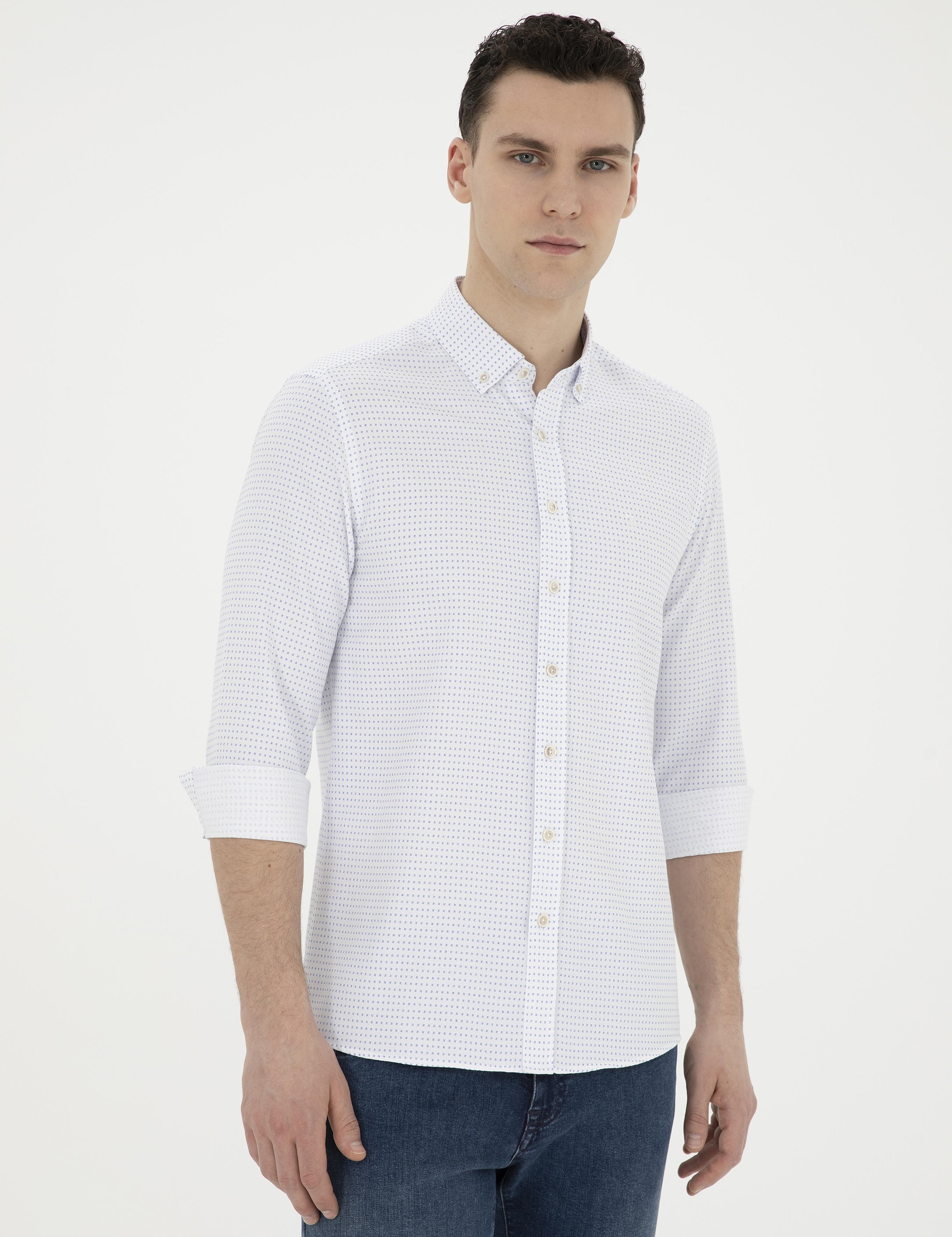 Saks Slim Fit Uzun Kollu Gömlek