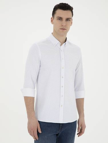 Saks Slim Fit Uzun Kollu Gömlek