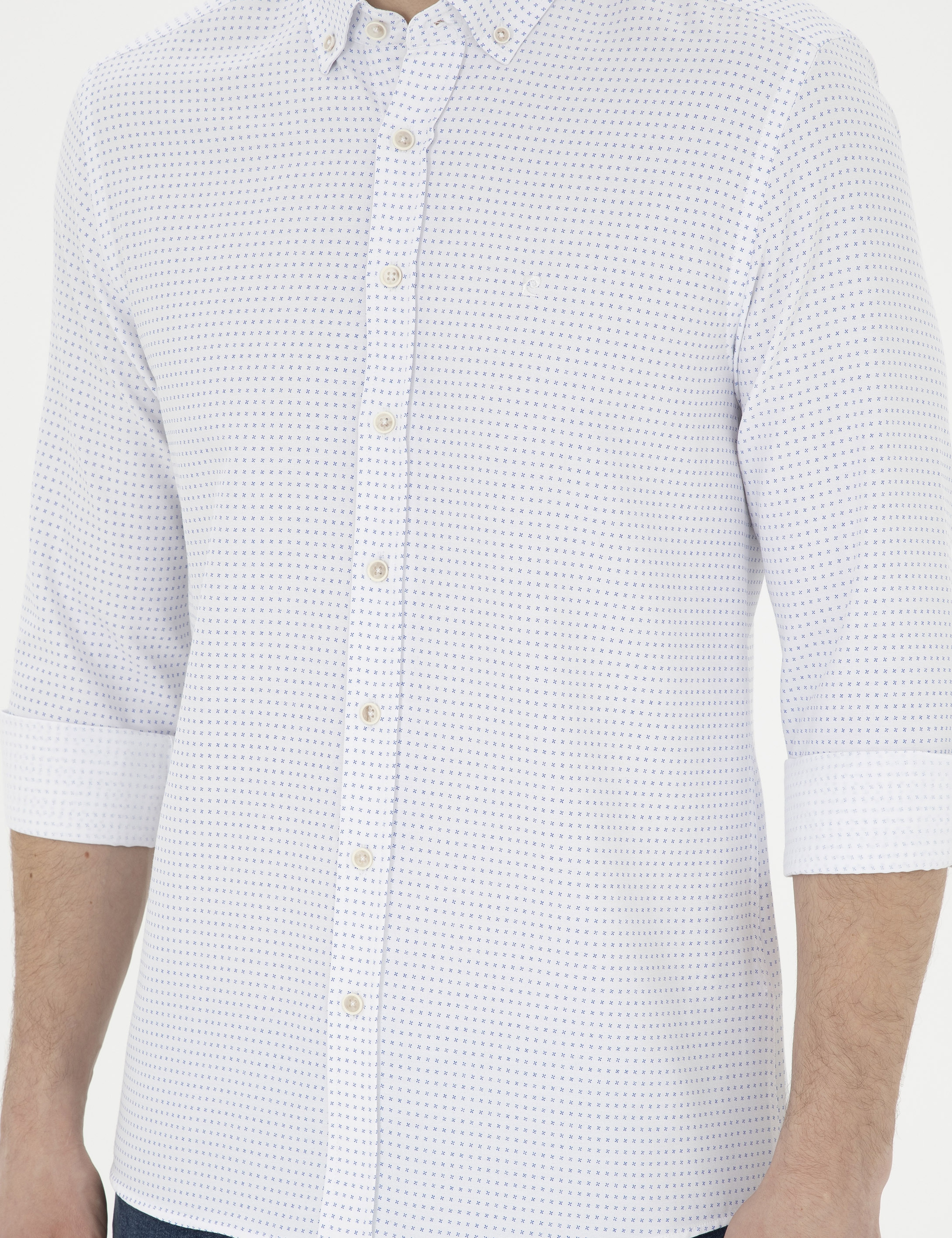 Saks Slim Fit Uzun Kollu Gömlek