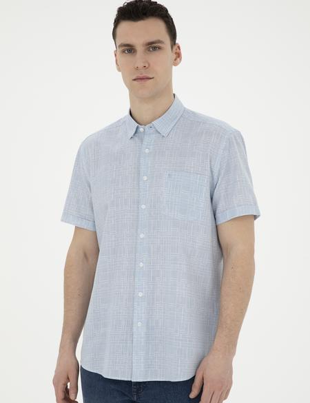 Mavi Regular Fit Kısa Kollu Gömlek - 50289390015